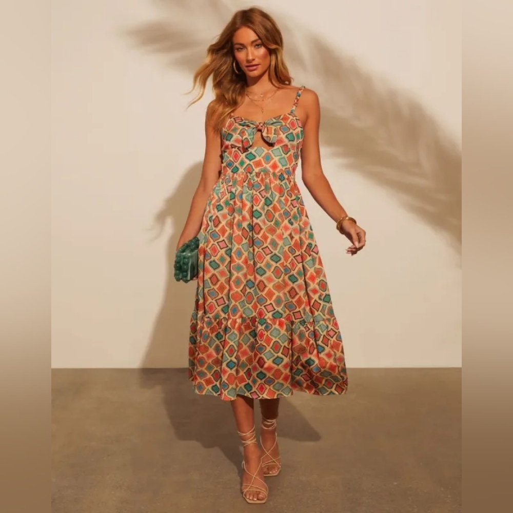 Vici Rochelle Cutout Midi Dress - Size Small